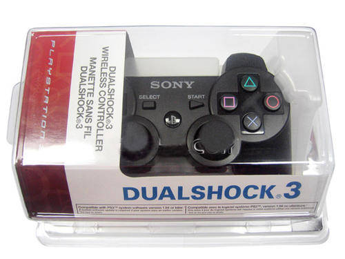 Genuine Black 6 Axis DualShock 3 Wireless Bluetooth Controller for PS3 One Year Warranty