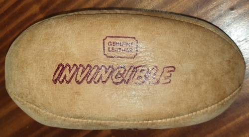 SUPER COLLEGE BY INVINCIBLE GENUINE LEATHER RUGBY BALL