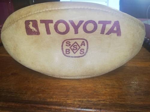SUPER COLLEGE BY INVINCIBLE GENUINE LEATHER RUGBY BALL
