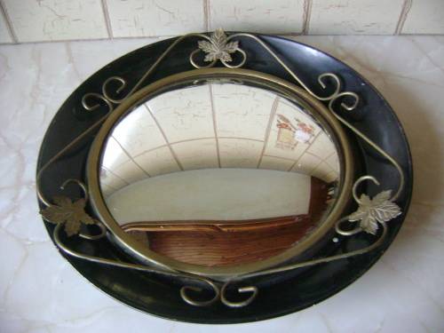 VINTAGE WALL HANGING CONVEX MIRROR