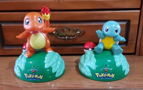 2 x Pokemon battery-operated talking figures - sold together as one lot