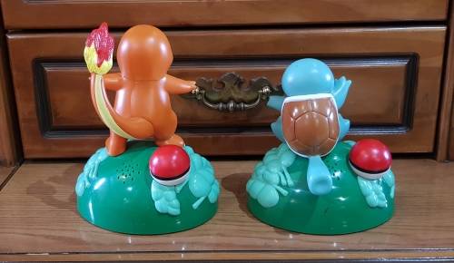 2 x Pokemon battery-operated talking figures - sold together as one lot