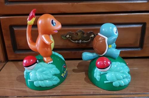 2 x Pokemon battery-operated talking figures - sold together as one lot