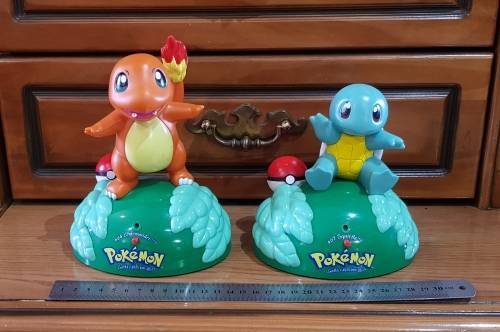 2 x Pokemon battery-operated talking figures - sold together as one lot