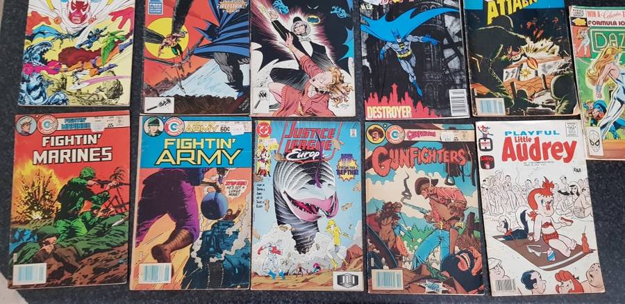Job lot of 16 Vintage comic books - sold together as one lot