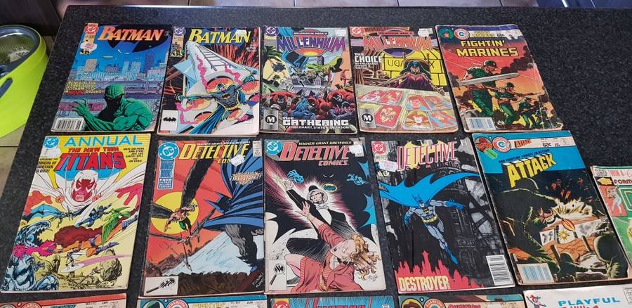 Job lot of 16 Vintage comic books - sold together as one lot