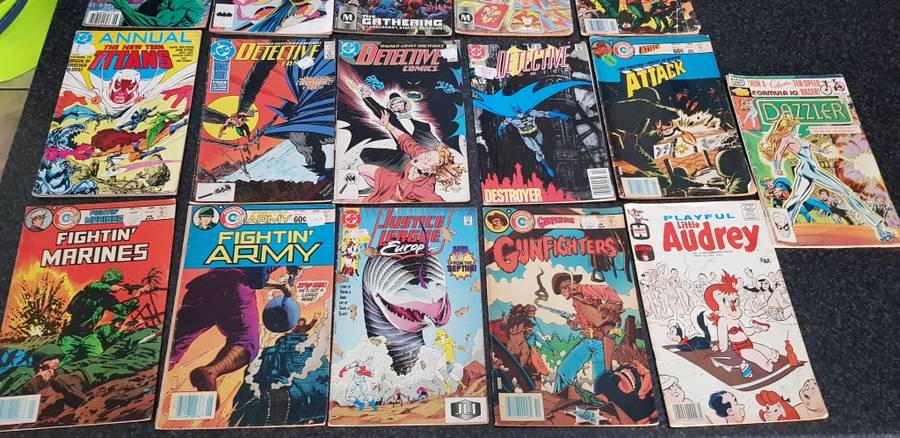 Job lot of 16 Vintage comic books - sold together as one lot