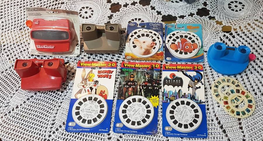 Amazing Find - VIEWMASTER viewers plus sealed packets with viewmaster reels plus extra items