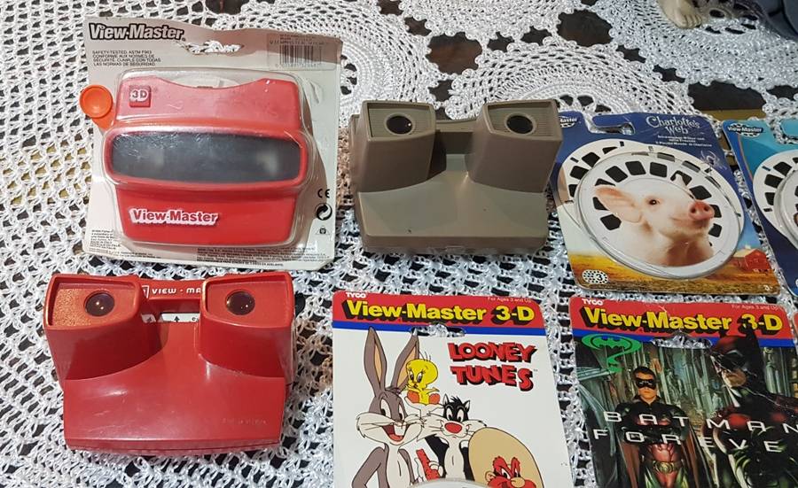 Amazing Find - VIEWMASTER viewers plus sealed packets with viewmaster reels plus extra items