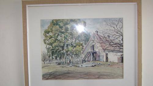 Watercolour by F Bauer