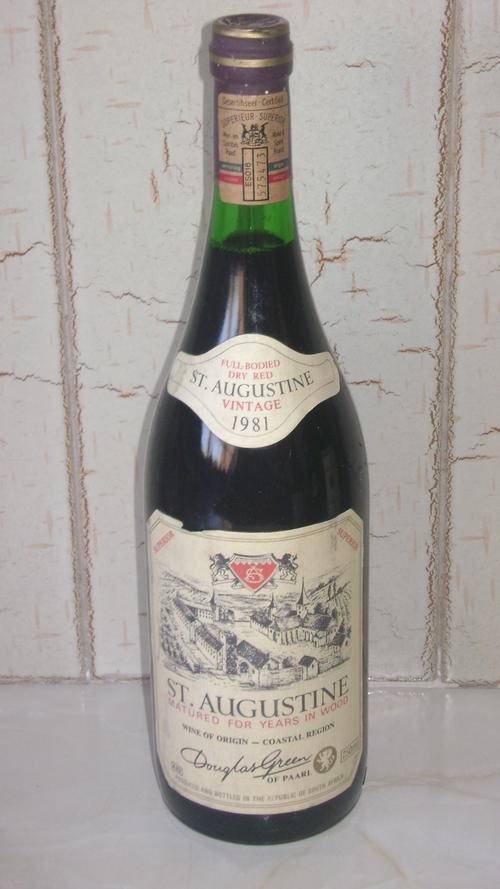 Douglas Green Full Bodied Dry Red ST AUGUSTINE Vintage 1981