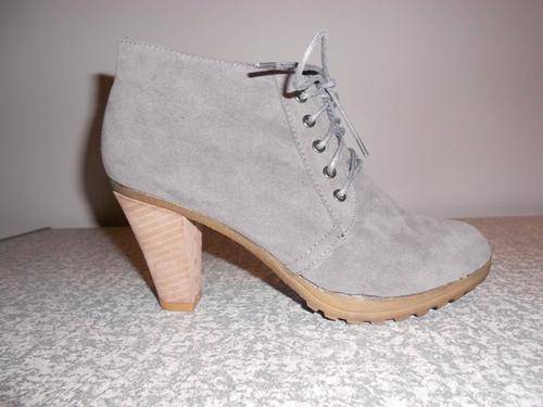 CRAZY SALE: UNREAL Charcoal Ankle Boots - (SAVE 63%)