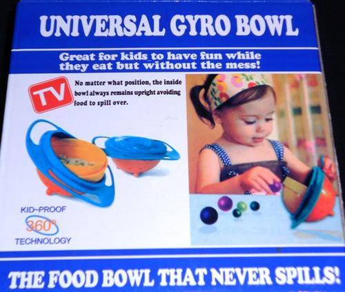 No Mess - Child-Proof Gyro Bowl