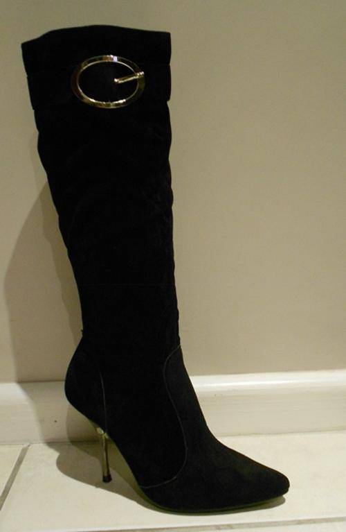 Black Knee High Boots - Spring Sale
