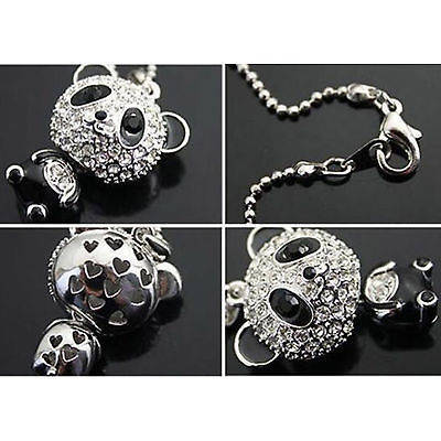 New Fashion Women Silver Panda Rhinestone Pendant Necklace!!99% MARK DOWN!!