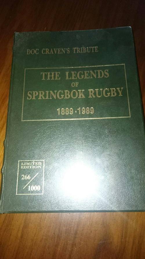 Doc Craven's Tribute - The Legends of Springbok Rugby 1889-1989 #266 of 1000