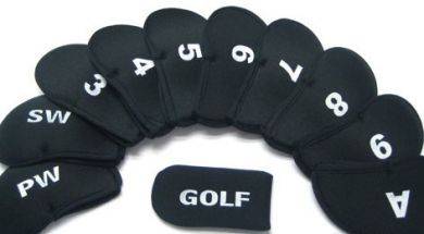 11 Piece Golf Club Iron & Putter Head Covers