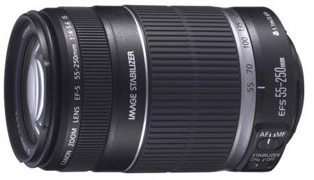 Canon EF-S 55-250 F4-5.6 IS (Image Stabilized) Lens as new!