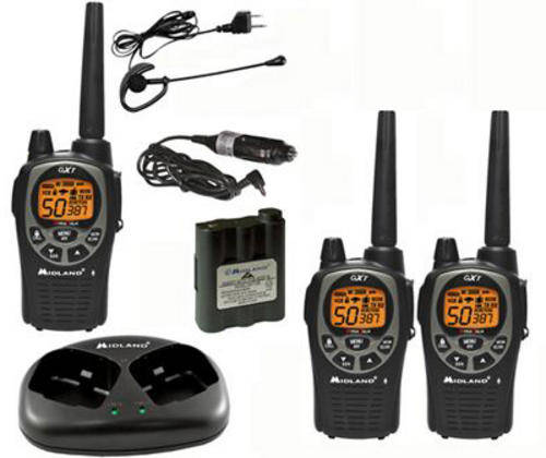 Midland GXT1000VP4 58km Two Way Radio Kit + One extra Radio - Waterproof & Brand New!