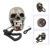 Gun Metallic Black Skull Telephone. A must have!
