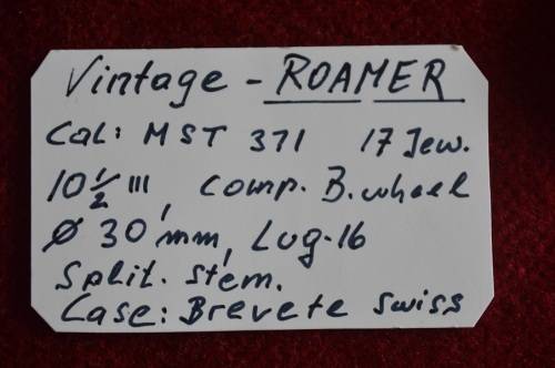 Vintage Swiss Brevete Roamer watch ####REDUCED###
