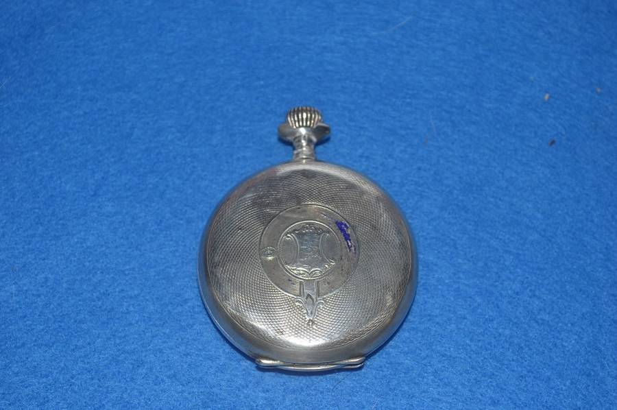 Silver 0,875 + 84 Telegraphe (swiss, Russian) pocket watch 98.7g