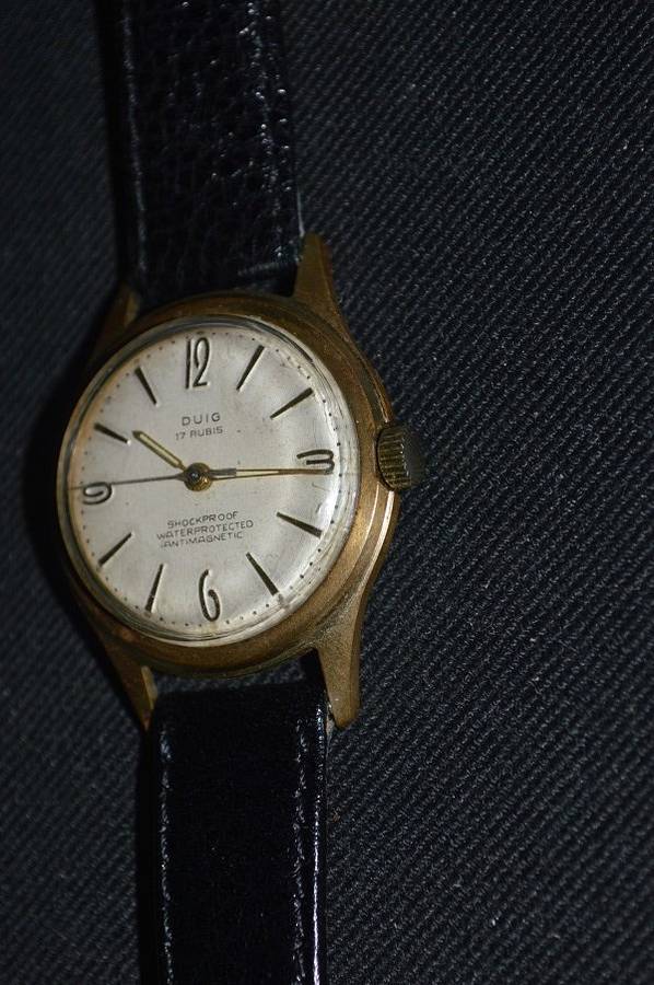 Gents 1950's collectors Swiss Duig Lorsa P62 17 Jewel