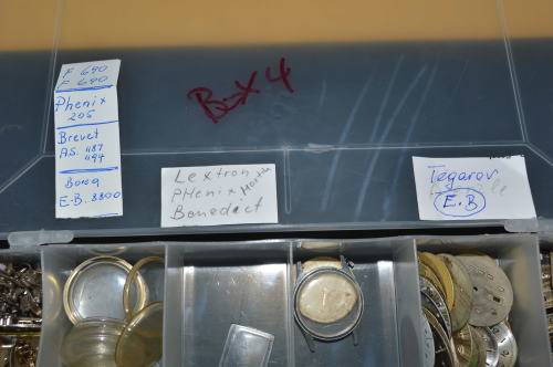 Box of watch spares as per pic