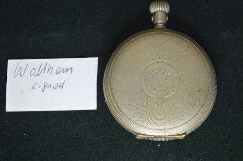 Waltham signed pocket watch with parts for repairs