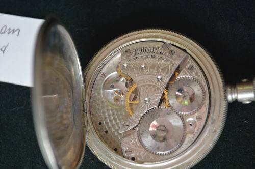 Waltham signed pocket watch with parts for repairs