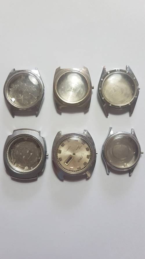 Assorted Oris watch housings 715, 654, 677, 718