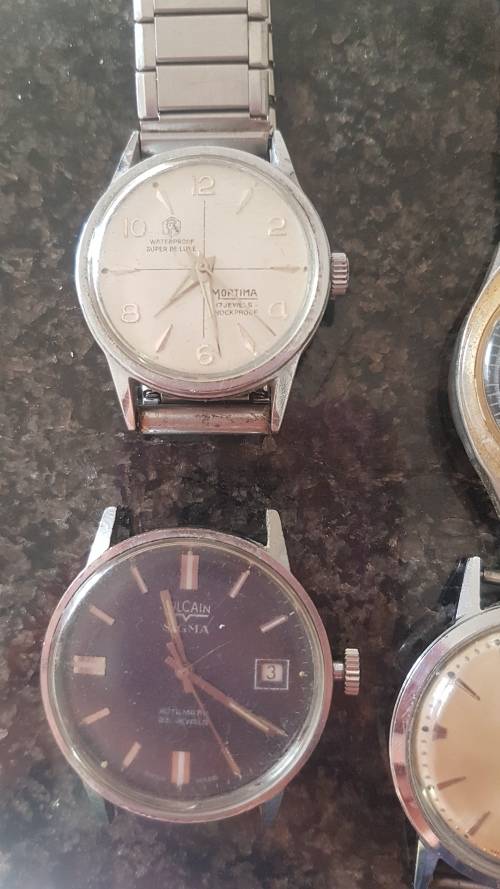 Oris Mortima Vulcain and Timex watches working