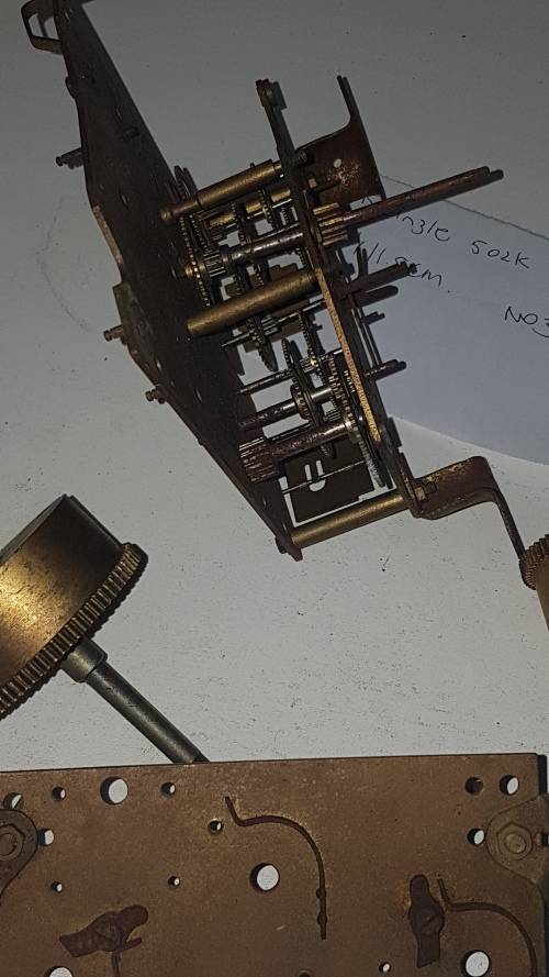 incomplete clock ovement for spares keinzle 502k