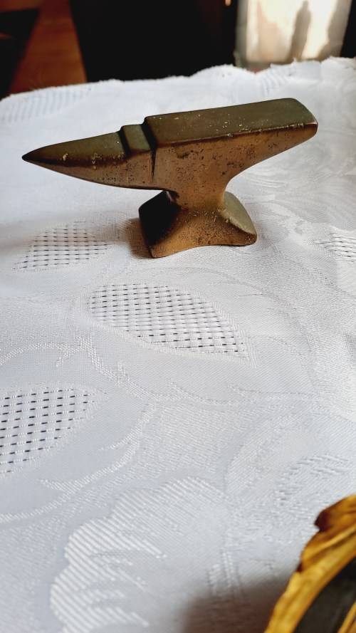 Antique miniature anvil clock maker/ jewelry maker