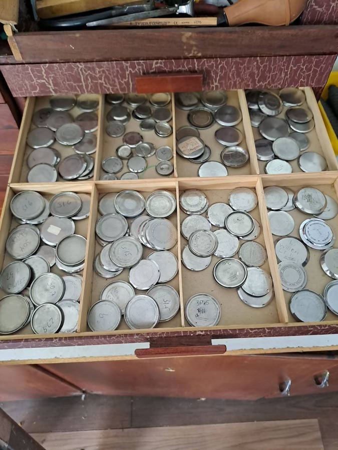 Job lot vintage mens watch housings and back plates