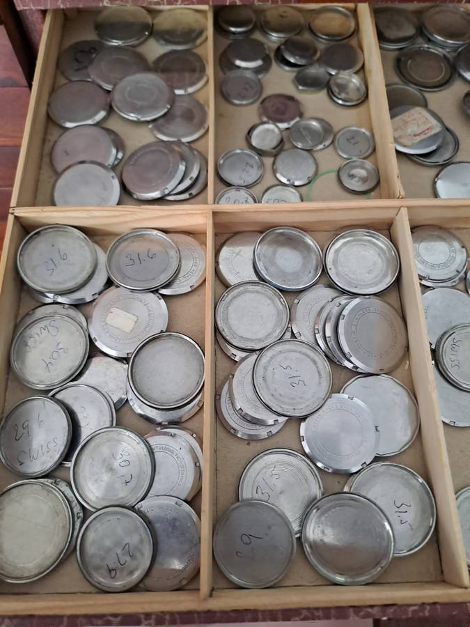 Job lot vintage mens watch housings and back plates