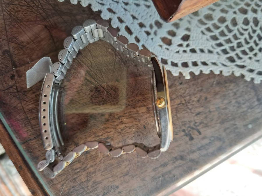 men's 2 tone regent dress watch nos