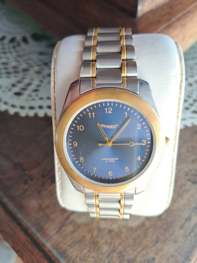 men's 2 tone regent dress watch nos