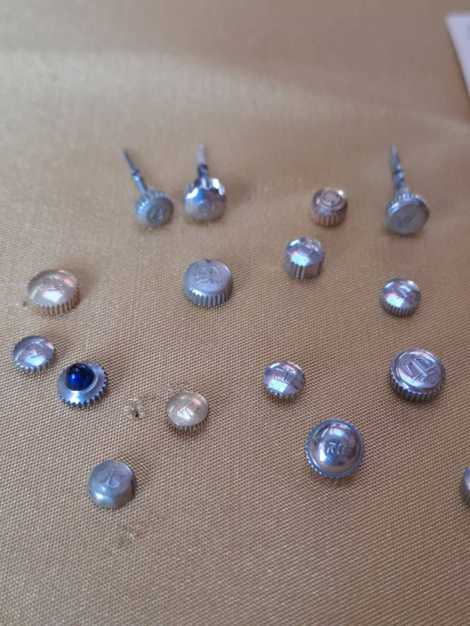 Various watch crowns omega, longines, Tag, rolex oyster, tissor oris etc as per tag