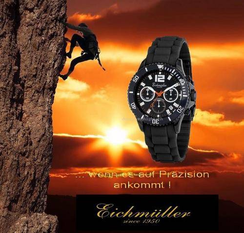 "EICHMULLER"  6 HAND 100K DIVERS WATCH