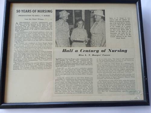 WORLD WAR ONE SOUTH AFRICAN TRIO TO A SOUTH AFRICAN NURSE