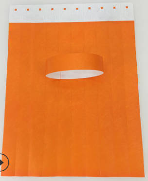 Tyvek Wristband--100 pcs
