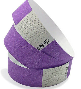 Tyvek Wristband--100 pcs