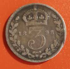 *** 1898 - THREE PENCE - AS PER IMAGES ***