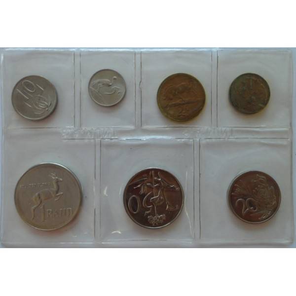 ***1981 South Africa uncirculated coin set only 10 000 made***