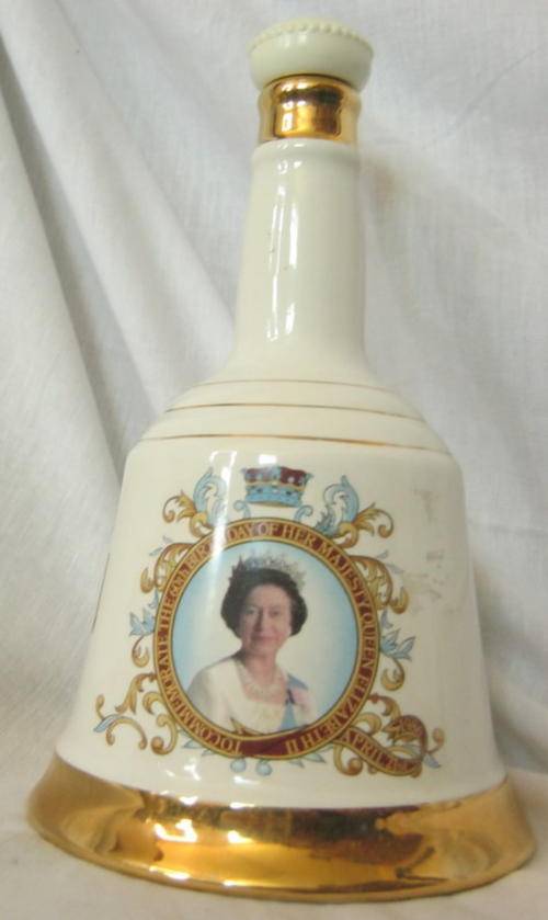 BELLS WHISKY DECANTER - 60TH BIRTHDAY OF HER MAJESTY QUEEN ELIZABETH II