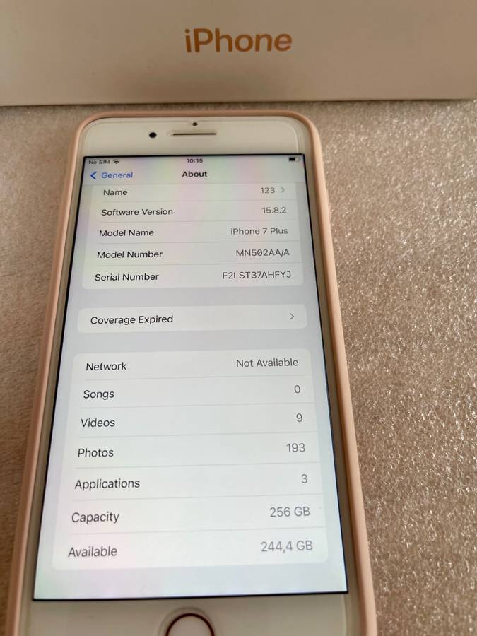 iPhone 7 Plus - 256GB Rose Gold - Wifi Only