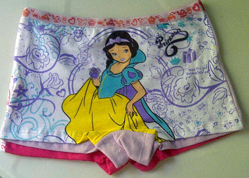 Cute Boxer Undies--Size M: 4-6 years (light purple)