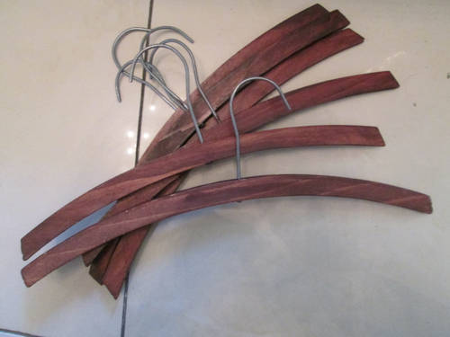 Wooden Hangers (Coated - Dark Wood - Large)