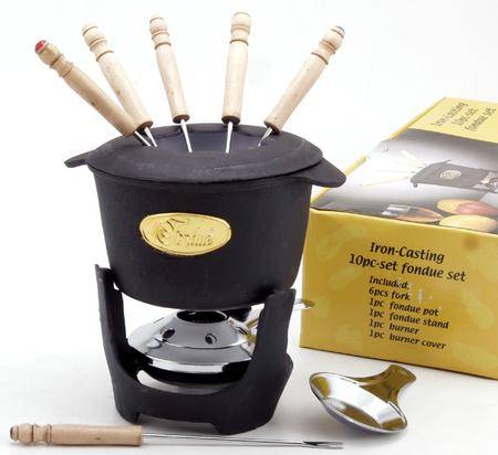 Fondue-Set Cast-Iron